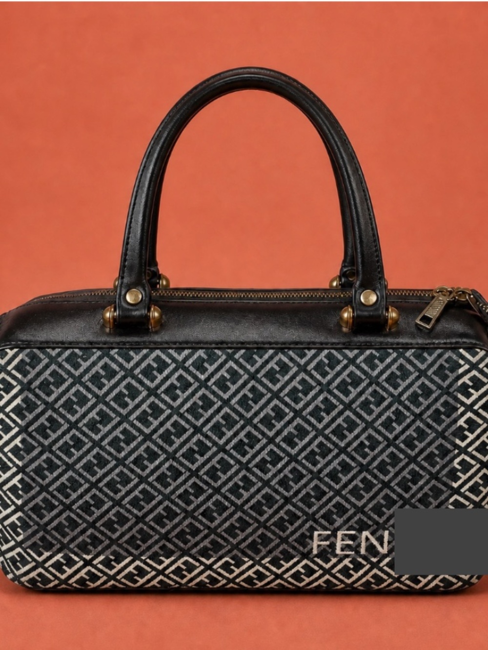 Source Unknown Monogram Top-Handle Satchel